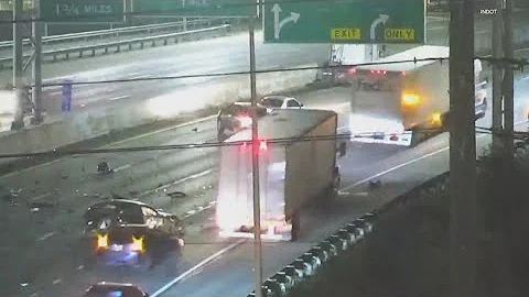 Wrong-way driver crashes into semi on I-65 in downtown Indy