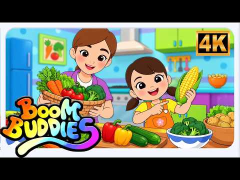 Bài Hát Về Rau Củ 🥕🥦🍅 | Boom Buddies | Nhạc Thiếu Nhi | Học Tên Các Loại Rau Củ