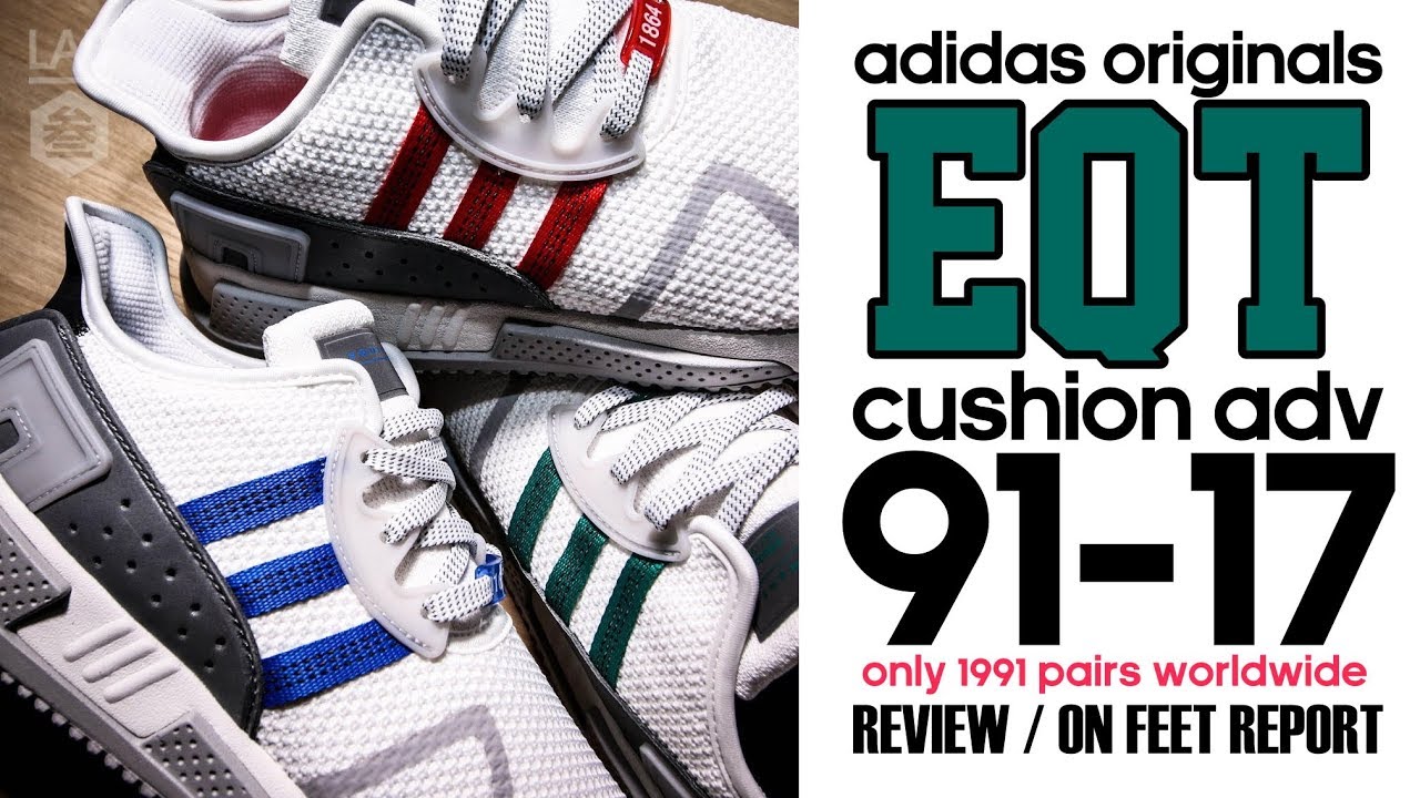 adiFANS TV】草爸開箱adidas EQT CUSHION ADV 9117 REVIEW ON FEET Report - YouTube