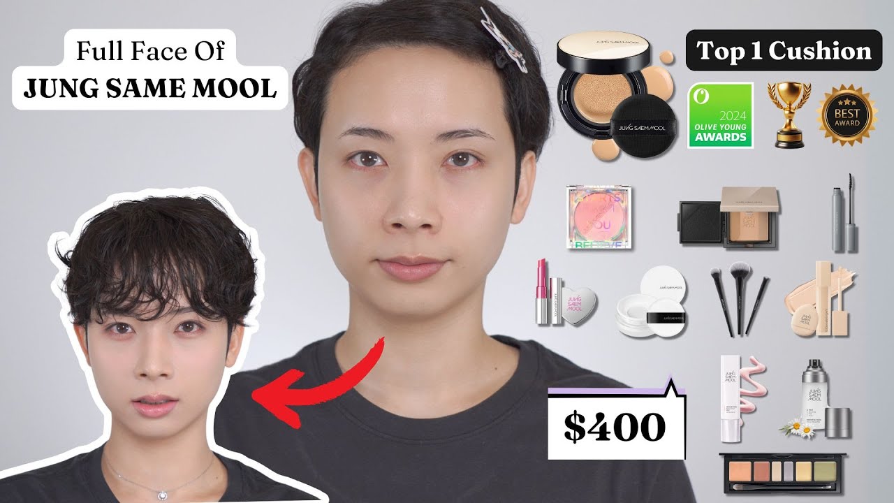 Bỏ Gần 10 Triệu Test Toàn Bộ Mỹ Phẩm Của Jung Saem Mool | Full Face Of JungSaemMool