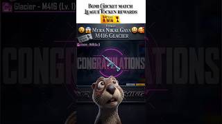 How to get FREE M416 Glacier in BGMI Cricket League 🏏✨ #shorts #m416glacier #freerewards #spin