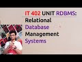 Class 10 2023 : One Shot RDBMS | Code IT402 | Relational Database Management Systems | CBSE | Aakash