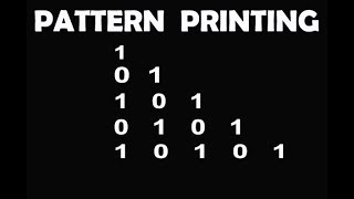 Hindi tutorial on binary patterns in C/C++ | Pattern Printing in C/C++ | C Programming patterns