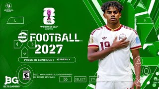 eFootball PES 2027 PPSSPP ISO [NO TEXTURE & NO SAVE DATA] NEW KITS 26/2027 REAL FACES & TRANSFERS