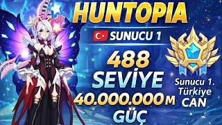HUNTOPİA | 488 SEVİYEYE ULAŞTIM! 40M GÜÇ 💥 SUNUCU 1 OLDUM