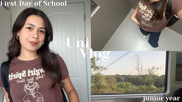 First Day of University Vlog 📖🖇️| grwm, lectures, junior year & thoughts 