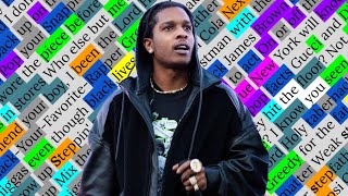 A$AP Rocky, Telephone Calls | Rhyme Scheme Highlighted
