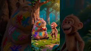 monkey and bhalu comedy video #comedy #funny #monkeychallenge #monkey #bhalu #treanding #viral #yt