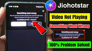 Jiohotstar Not Working Problem Today | Jiohotstar Something Went Wrong Problem 2025