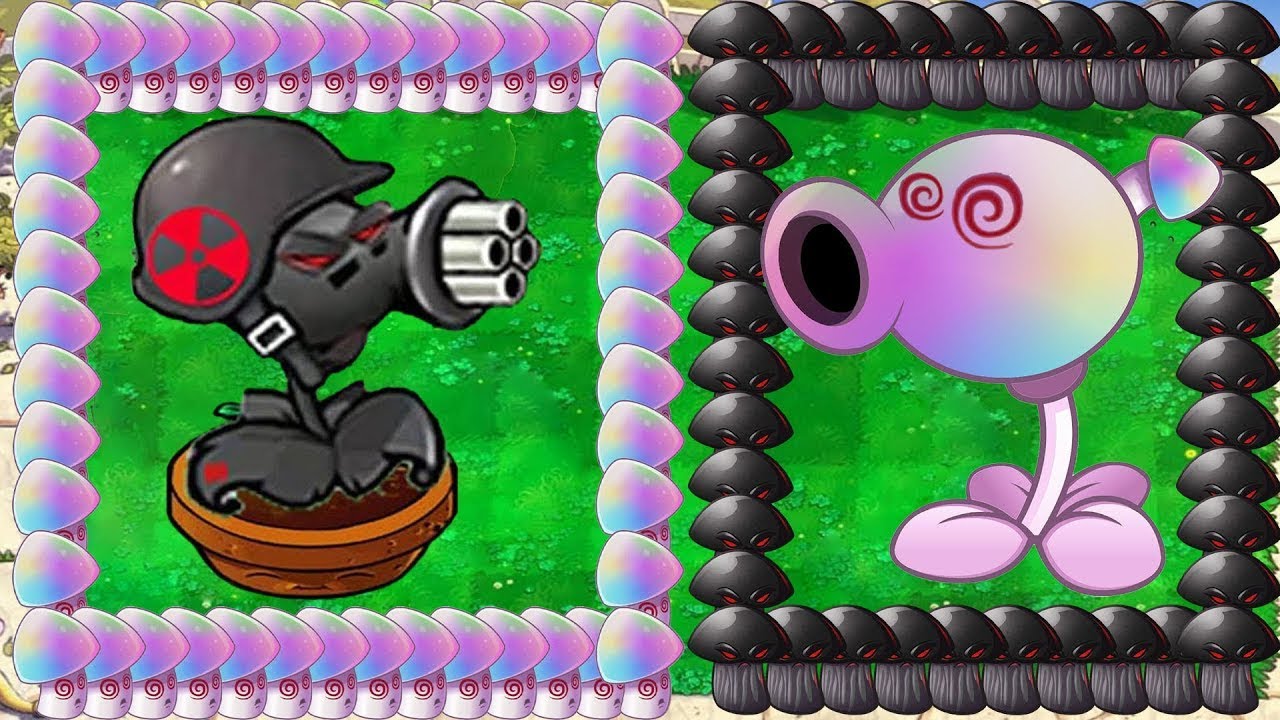 Doom Gatling Pea X Hypno Shroom X Doom Shroom vs Dr.Zomboss Giga ...