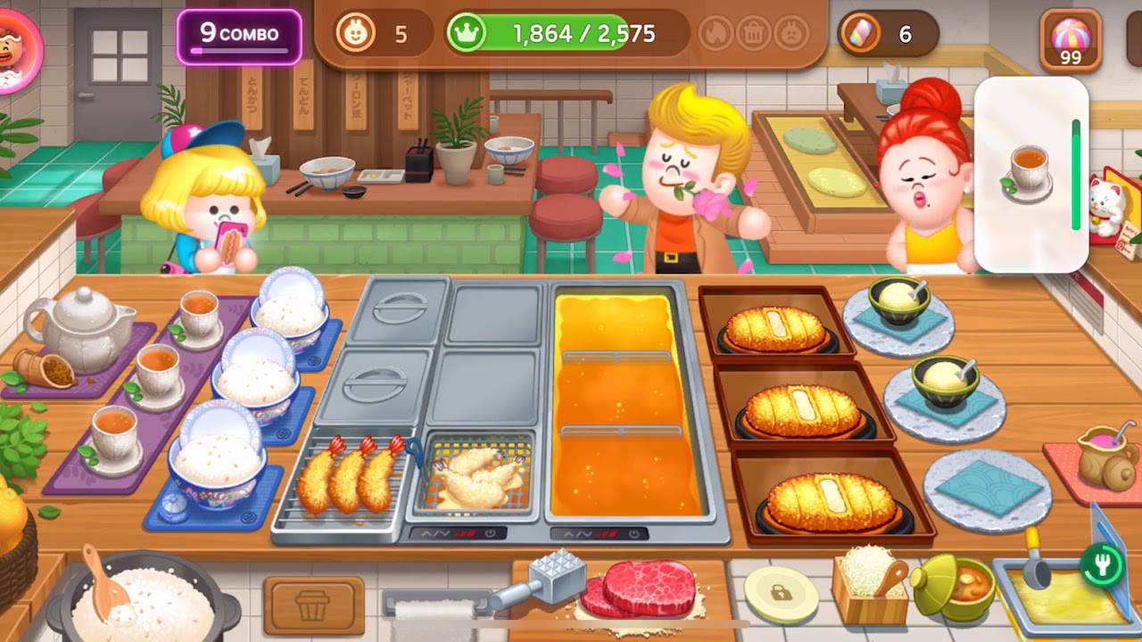 [Gameplay] Line Chef：Ten Brothers 10-3 playthrough little monster at school