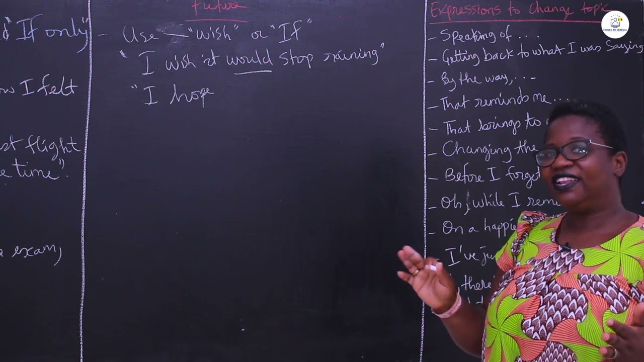 Cours - Quatrième / Troisième - Anglais : Express wishes / Suite / Mrs Diop