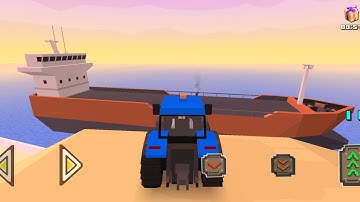 I bought a boat to go fishing in the ocean | Blocky Farming & Racing Simulator