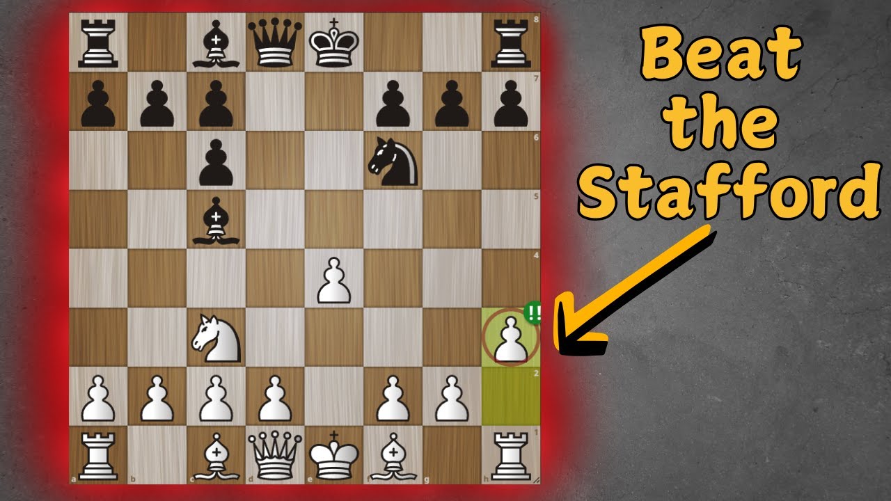 Refute the Stafford Gambit (6.h3!!)