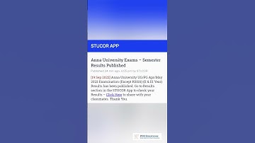 Anna University Exam semester results published UG PG | AU results out #trending #viral #shorts