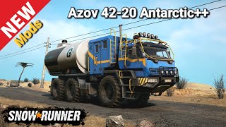 New Truck Mods Azov 42-20 Antarctic++ In SnowRunner Season 9 @TIKUS19