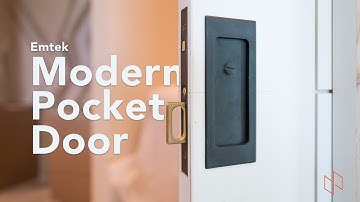 Emtek Modern Pocket Door | #BWSLBKReno Part 7