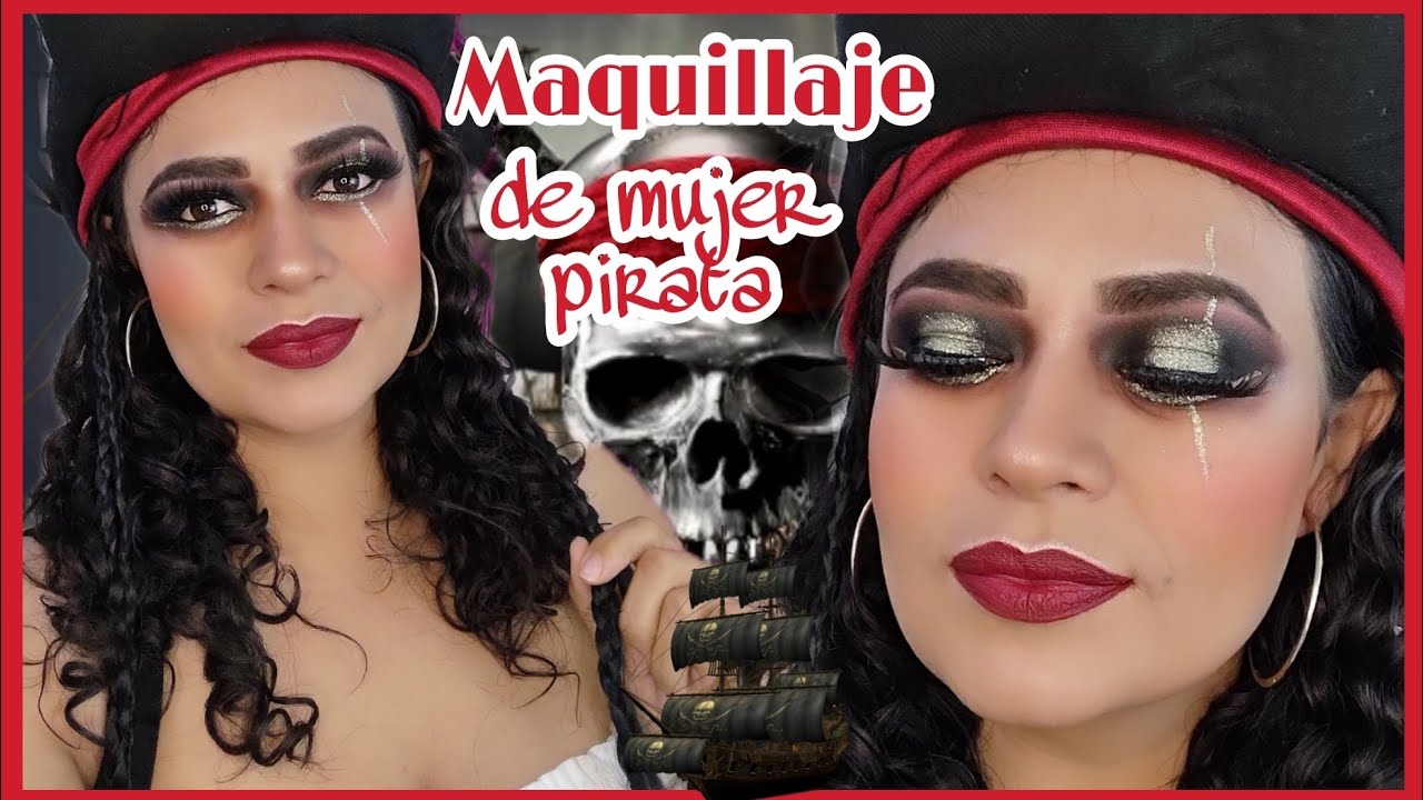 PIRATE WOMAN MAKEUP 🏴‍☠️ MAQUILLAJE PARA HALLOWEEN 🎃