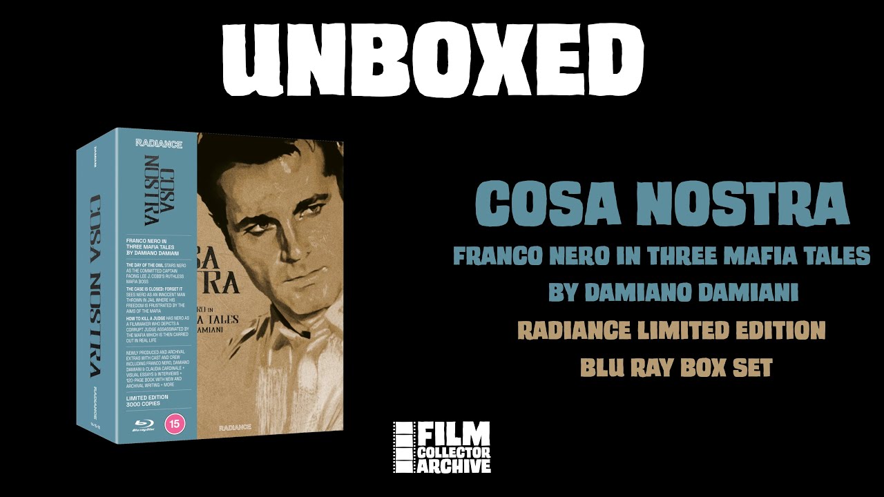 UNBOXED | Cosa Nostra: Franco Nero in Three Mafia Tales by Damiano Damiani | Radiance LE