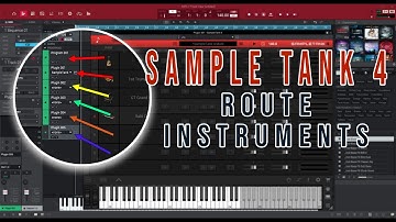 How to route Sample Tank 4 instruments to individual tracks MPC Software