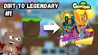 LETS START IT!! | DIRT TO LEGENDARY #1 | Growtopia screenshot 4
