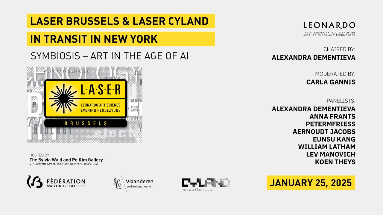 2025-01-25 - LASER Brussels & LASER CYLAND in Transit in New York: SYMBIOSIS – Art in the Age of AI