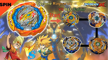 베이블레이드 버스트 DB 사이클론 라그나로크 VS 올 파브닐 ベイブレードバーストdb 【Cyclone Ragnaruk VS ALL Fafnir】 Beyblade Burst DB