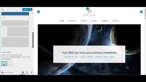 Customizing Phlox Header Menu