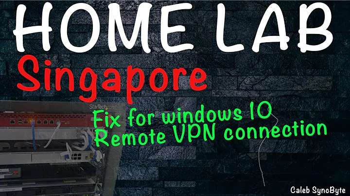 Unifi L2TP VPN setup Windows 10 Working!