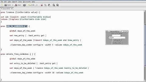 Programming in Tcl/Tk Lesson 30: GUI: Dealing With Combobox. (Arabic Version)