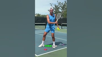 The last part of a amazing backhand slice #pickleballtips #pickelball