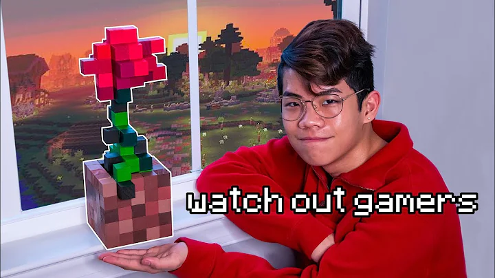 I made a Minecraft rose in REAL LIFE (sup gamers)