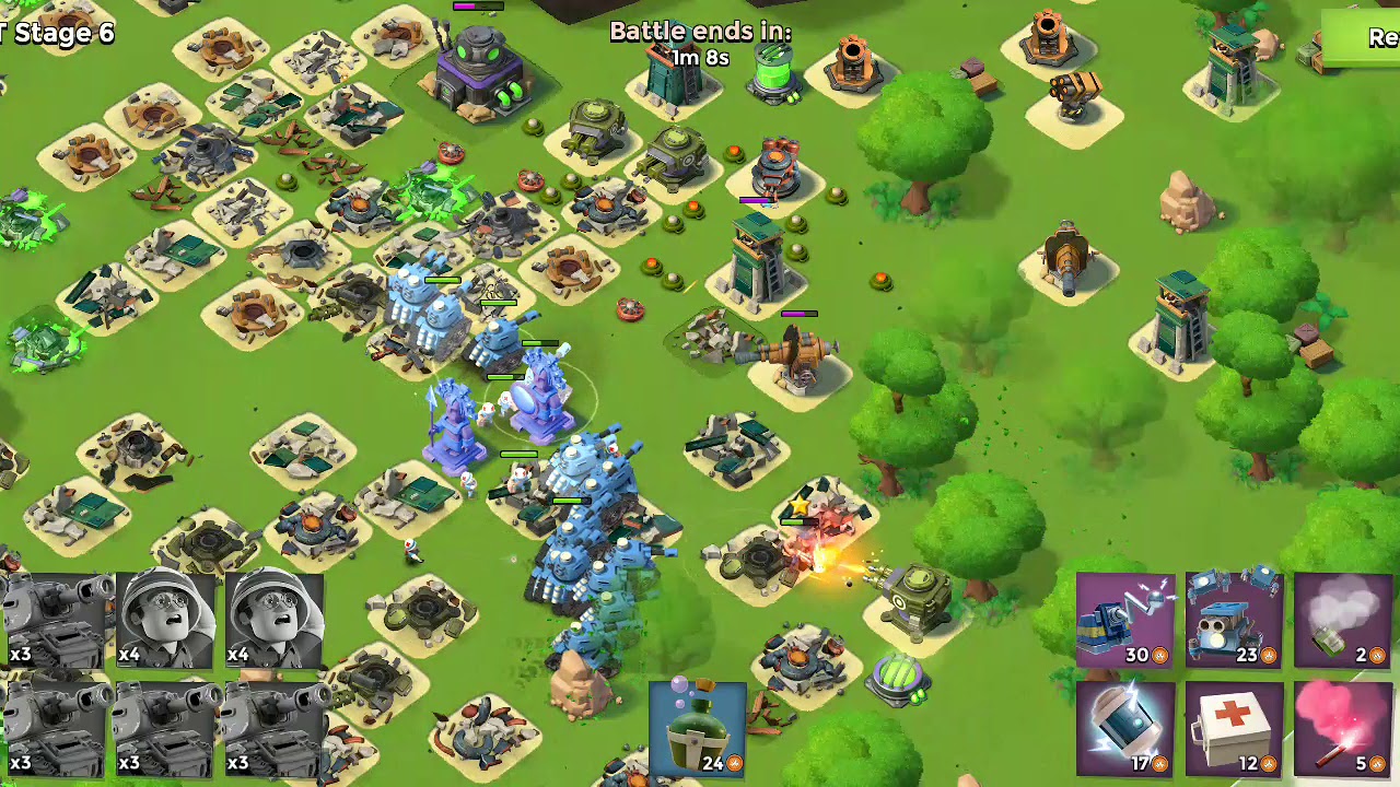 Boom Beach 650+ GBE Insane Barrage Tribes boost