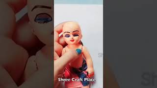 Meera Bai making with Doll..😱 #art #shorts #viral #shreecraftplace #youtubeshorts #krishna