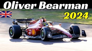 Oliver Bearman training day with Ferrari F1-75 (2022) at Pista di Fiorano - March 13, 2024