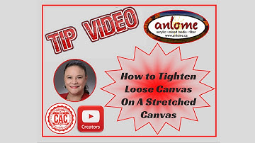 TIP VIDEO - How to Tighten Loose Canvas in a Stretched Canvas