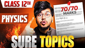 CHAPTERWISE🔥 MOST IMPORTANT TOPICS FOR CLASS 12TH PHYSICS BOARD 2025 || MUNIL SIR