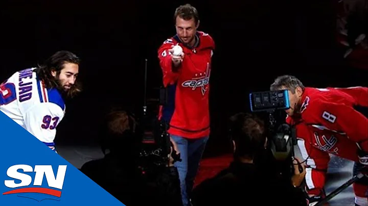 Max Scherzer Swaps Out Puck For Ceremonial Baseball At Capitals Game