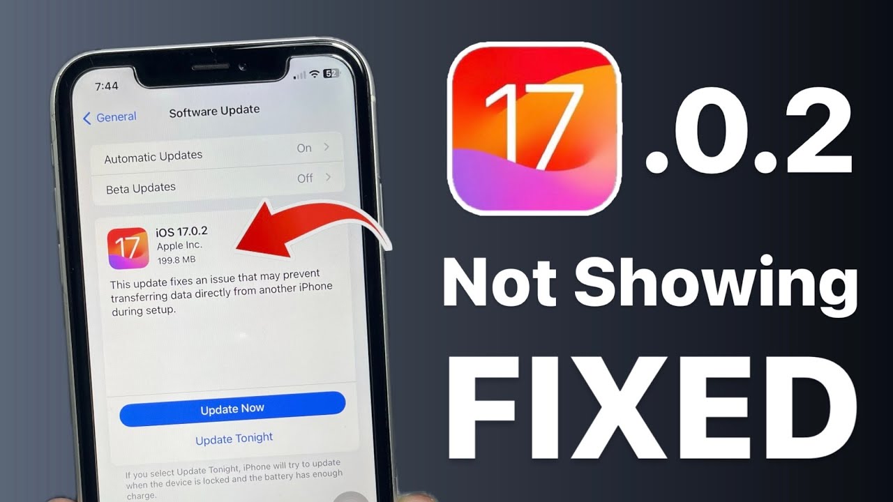Fix - iOS 17.0.2 New update not showing on iPhone - YouTube