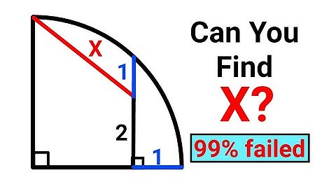 Can You Find the Value of X? ( Quarter Circle) #geometry #maths #mathematics