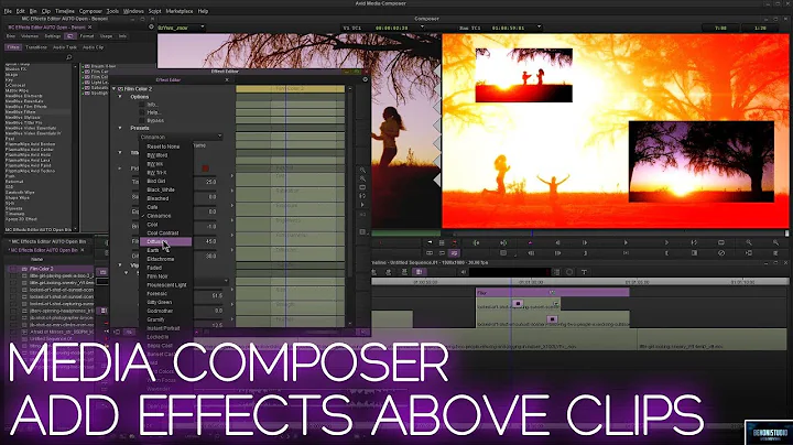 MEDIA COMPOSER 2018 | ADD EFFECTS ABOVE CLIPS [EMPTY TRACK]