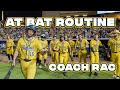 Get ready to bat with coach rac