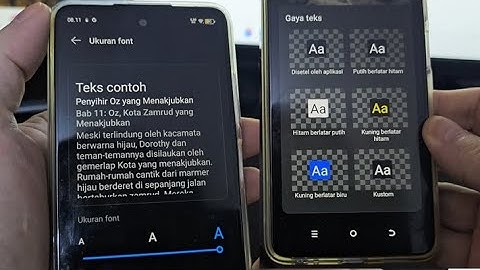 Cara ganti font di hp tecno spark go 1S