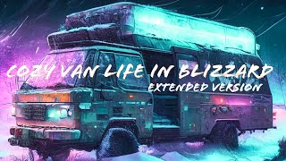Cozy Van Life in a Blizzard: Riding out a Snow Storm with Cheese Pizza, Winter Camping #vanlife #rv