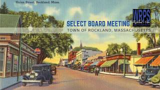 Rockland Select Board- 5/19/2026