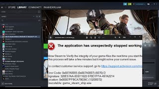 COD Warzone 2.0: Fix Error The Application Has Unexpectedly Stopped Working, 0x887A0005/0x887A0007