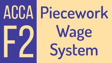 Piecework Wage System - Labour Costing [Eng]
