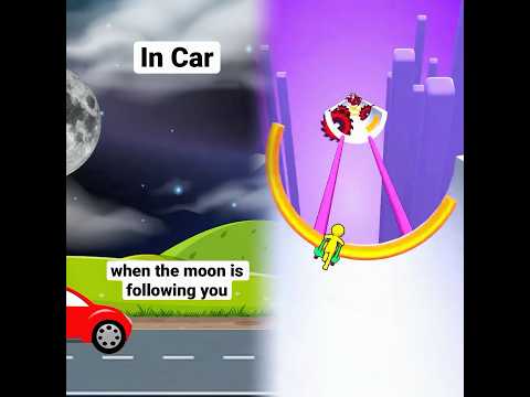 When You Think The Moon Is Following You Shorts Relatable