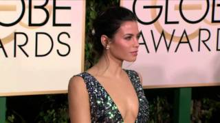 Channing Tatum & Jenna Dewan Tatum Golden Globe Awards Fashion Arrivals (2016) | ScreenSlam