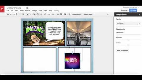 The Making of a Google Drawings Comic Strip